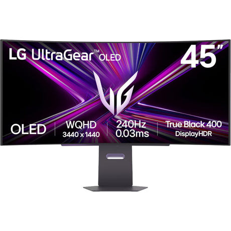 Lg ultragear oled 45gx900a-b 45 curved ultrawide gaming monitor (donkergrijs, 1x displayport, 2x hdmi, 1x usb-c, 2x usb-a, 240 hz)