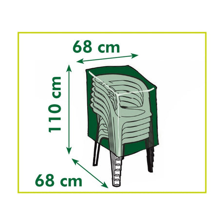 Copertura per mobili da giardino Nature per sedie impilate (grigio, 6030606)