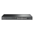 Tp-link Omada SG2218P Jetstream Smart Switch Gigabit a 18 porte (nero, 16x PoE+, 2x Gigabit SFP)