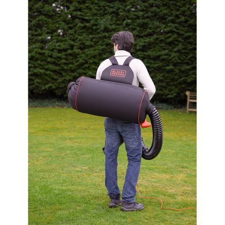 Sacco raccolta Black+decker per sgomberatori da giardino gwbp1 (nero arancio)