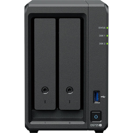 Synology diskstation ds725+ nas (nero, 2x LAN, USB-A 3.2 (5 Gbit s))