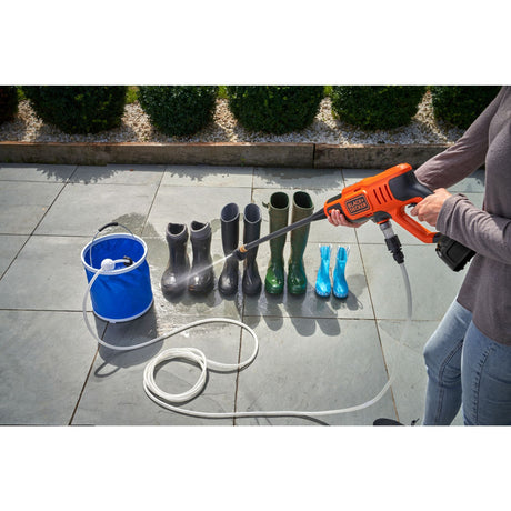 Idropulitrice Black+decker bcpc18d1-qw 18v (arancione nero, batteria 18v 2.0ah e caricabatterie inclusi)