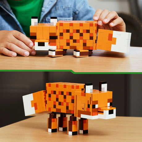 Lego Minecraft la decorazione della cameretta della volpe e giocattoli con animali per bambini - 21588