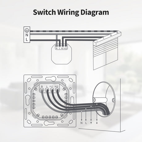 Interruttore per tapparelle Aqara h2 kit interruttore