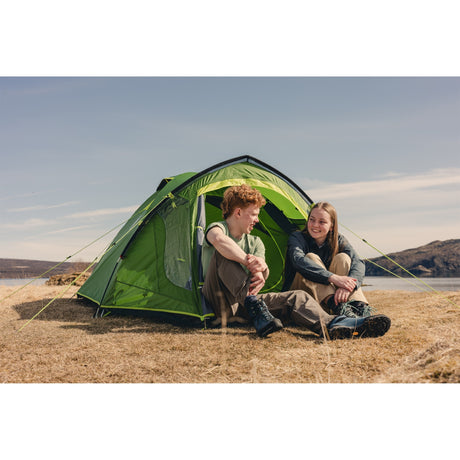 Tenda a cupola Coleman Darwin 3 Plus (verde scuro verde chiaro, con struttura frontale, modello 2025)