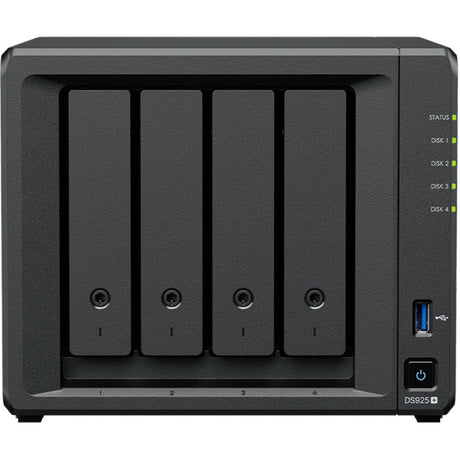 Synology diskstation ds925+ nas (nero, 2x LAN da 2,5 GB, 2x USB 3.2 gen 1)