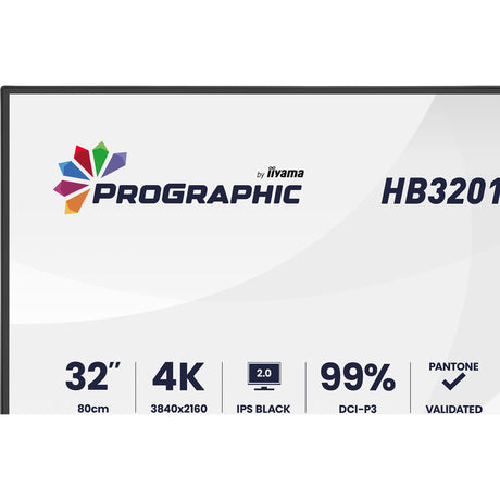 Monitor Iiyama prographic hb3201uhsnp-b1 31,5 4k uhd (nero (opaco), hdmi, displayport, usb-c, audio)