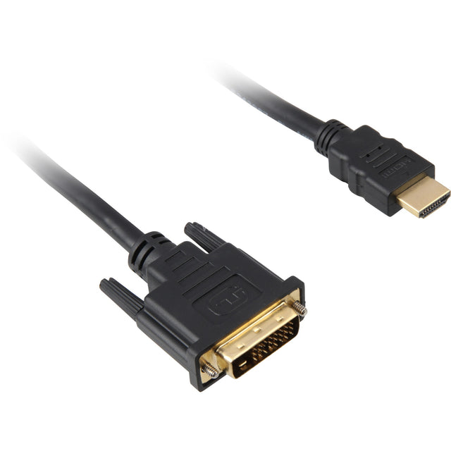 Cavo Sharkoon HDMI > DVI-D (24+1) (nero, 1 metro)