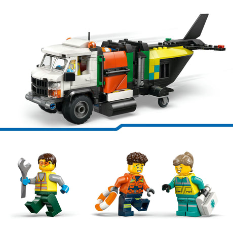 Lego City Great Vehicles 60505 Remix di aereo, veicolo di servizio e hovercraft