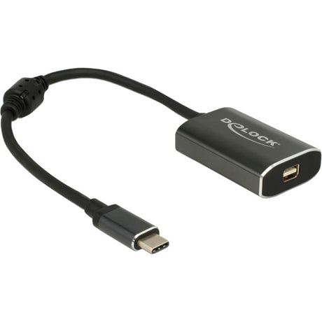 Delock USB-C (maschio) > mini display port (femmina) con adattatore funzione PD (grigio scuro, 0,2 metri)