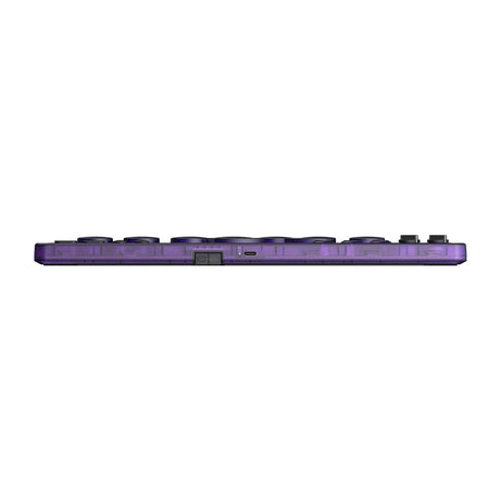 Controller arcade 8bitdo - edizione firma viola trasparente (viola trasparente, USB Bluetooth da 2,4 GHz, Nintendo Switch 1 + 2, PC)