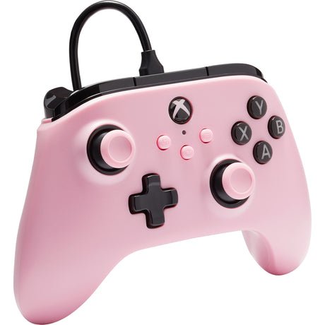 Controller cablato Powera per xbox serie x|s (rosa, xbox serie x|s, xbox one, PC)