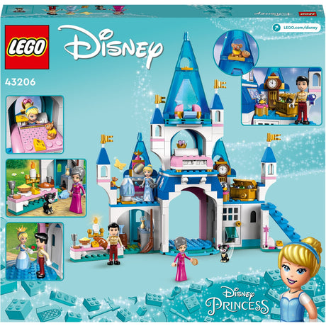 Lego Disney Princess - Giocattolo da costruzione Il castello di Cenerentola e il bel principe (43206)