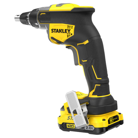 Set giraviti per cartongesso Stanley brushless 18v v20 (nero giallo, batteria e caricabatteria inclusi)