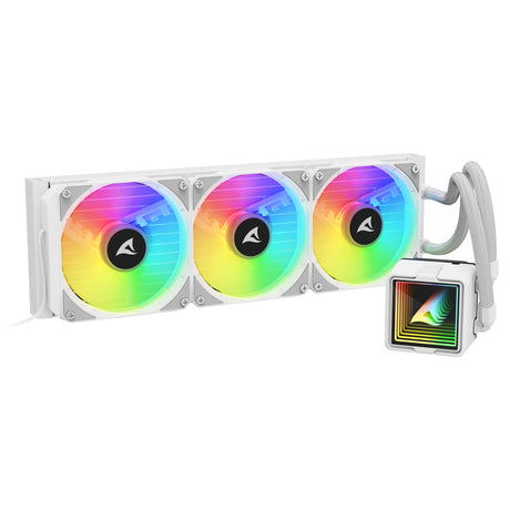 Raffreddamento ad acqua Sharkoon s100 argb (connettore ventola pwm bianco a 4 pin)