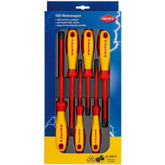 Set cacciaviti Knipex 00 20 12 v01 vde (rosso giallo, 6 pezzi)