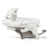 Schleich Wild Life - Personaggio giocattolo per feste con scivolo degli orsi polari