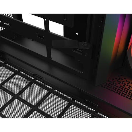 Custodia Thermaltake View 380 XL WS ARGB MIDI Tower (colore legno nero | 2x USB-A | 1x USB-C | RGB | vetro temperato)