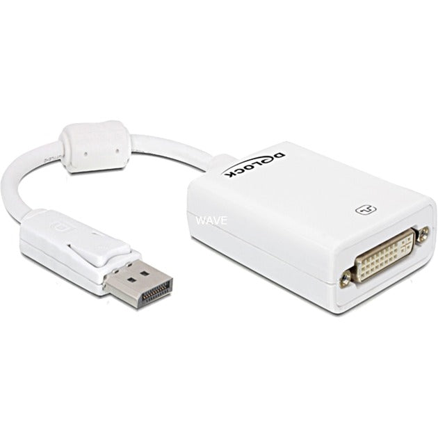 Delock adattatore da displayport a dvi-i (bianco, 0,22 metri, passivo)