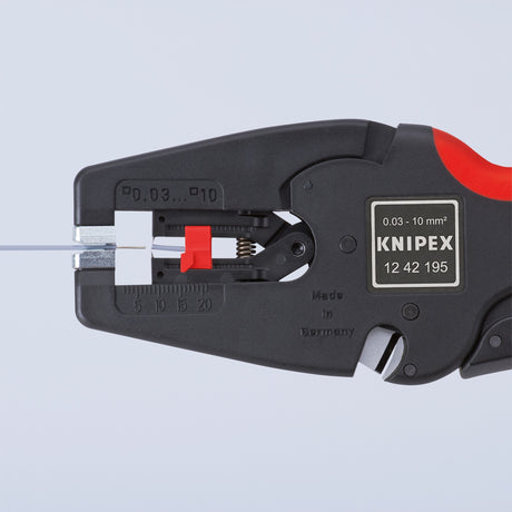 Pinza spelafili automatica Knipex multistrip 10 1242195 (nero rosso)