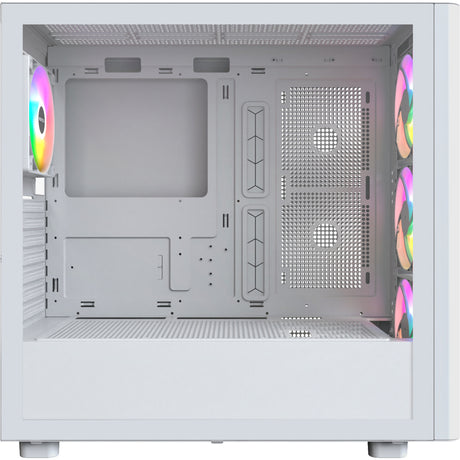 Custodia midi tower Montech xr in legno (bianco | 1x USB-A | 1x USB-C | RGB | finestra)