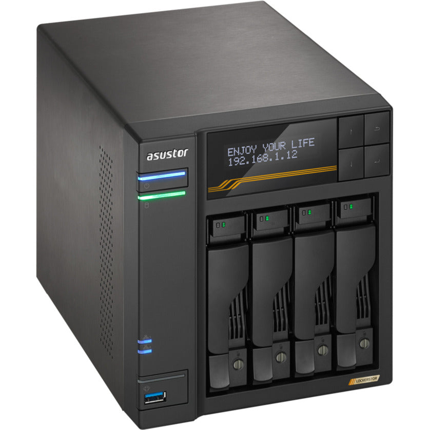 Asustor lockerstor 4 as6804t nas (nero)