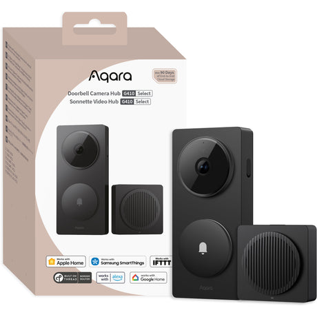 Campanello video intelligente Aqara g410 select (nero, wifi, bluetooth, zigbee, materia)