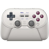 Gamepad bluetooth 8bitdo pro 3 (grigio chiaro rosso, switch 1 2, pc, android, usb bluetooth 2.4 ghz)