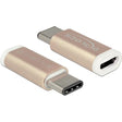 Adattatore Delock USB 2.0 C > micro USB B (rame, 65677)