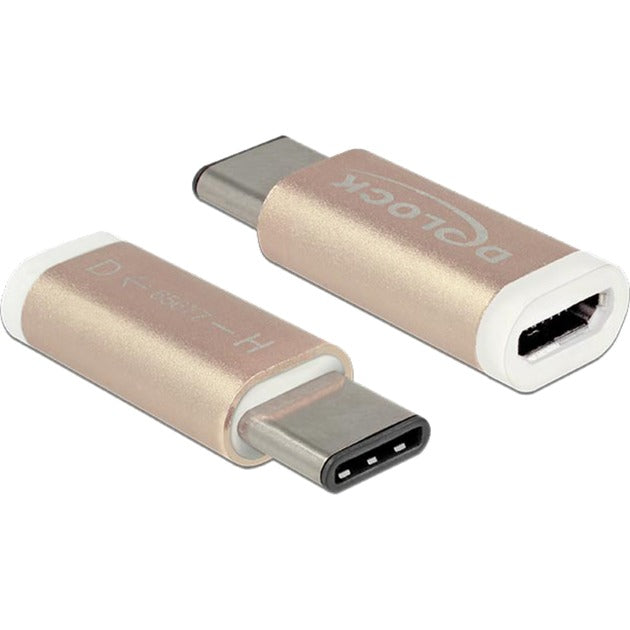 Adattatore Delock USB 2.0 C > micro USB B (rame, 65677)