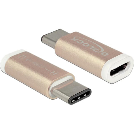 Adattatore Delock USB 2.0 C > micro USB B (rame, 65677)