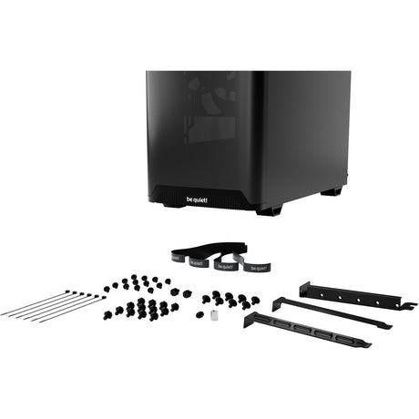 Silenzio! alloggiamento midi tower pure base 501 airflow window (nero | 2x USB-A | 1x USB-C | vetro temperato)