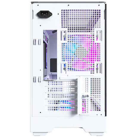 Custodia midi tower Montech king 15 pro (bianco | 2x USB-A | 1x USB-C | RGB | finestra)