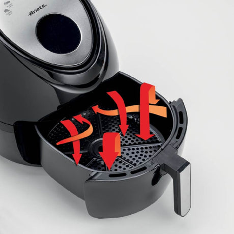 Friggitrice ad aria calda Ariete Airy Fry xxl (nera, 2,5 kg | 5,5 litri)