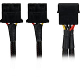Cavo sdoppiatore di alimentazione a Y Sharkoon da 5.25 a 4 pin (maschio) a 5.25 a 4 pin (femmina) (nero, 6 pollici)