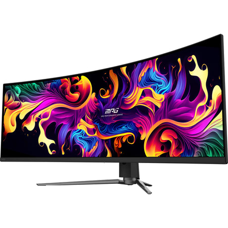 Monitor da gioco curvo ultrawide MSI MPG 491CQP QD-OLED 49 (nero, 2x HDMI, Display Port, 2x USB-A, USB-B, USB-C, 144 Hz)