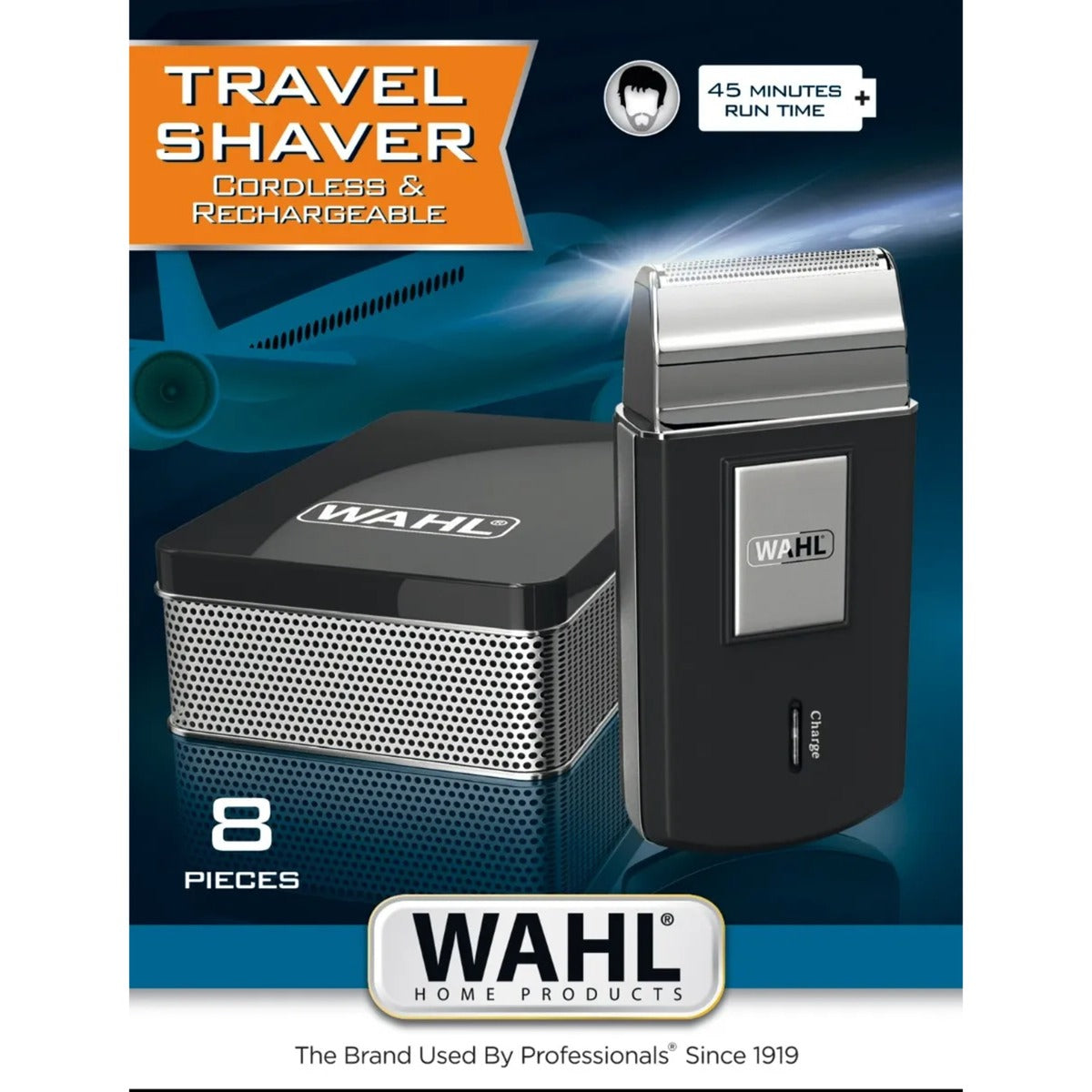 Set rasoio da viaggio Wahl Home Products (bianco e nero, 8 pezzi)