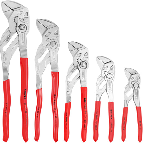 Knipex 001955s4 Set di 5 pinze chiavi inglesi in borsa a rullo