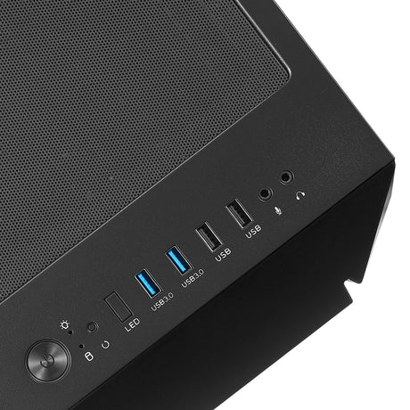 Custodia midi tower Silverstone sst-fav1mb-pro (nera | 4x USB-A | RGB | finestra)