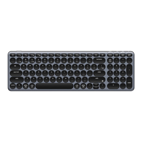 Tastiera Keychron b4 pro-k1 (grigia, layout USA (QWERTY), interruttori a forbice, 96%, copritasti in ABS, 2,4 GHz | Bluetooth | USB)