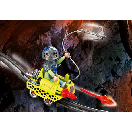 Playmobil Dino Rise - Giocattolo da costruzione incrociatore da miniera (70930)