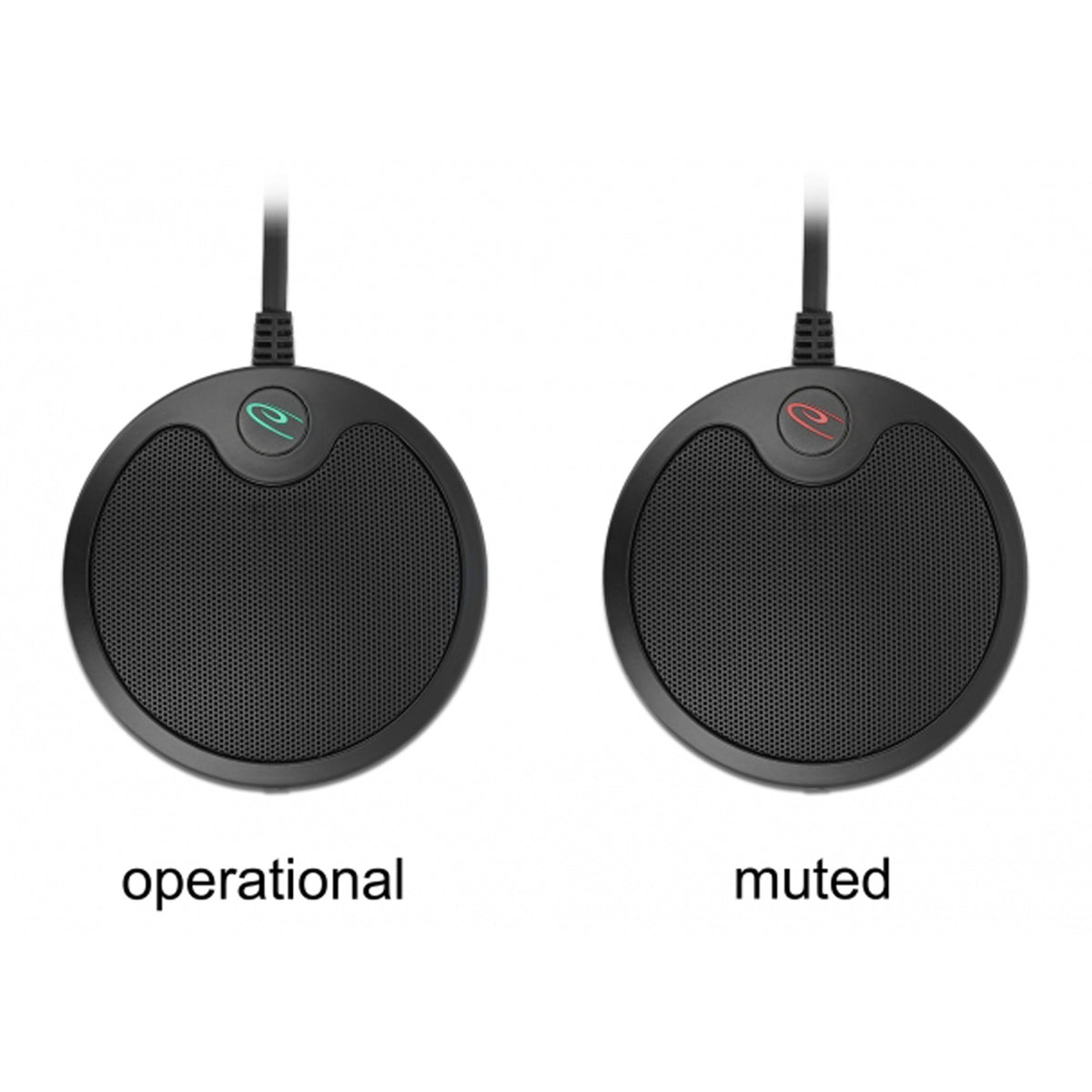 Delock Microfono a condensatore USB omnidirezionale per microfono da conferenza (nero)