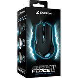 Mouse da gioco Sharkoon shark force ii (nero, 400 - 4200 dpi, LED multicolori)