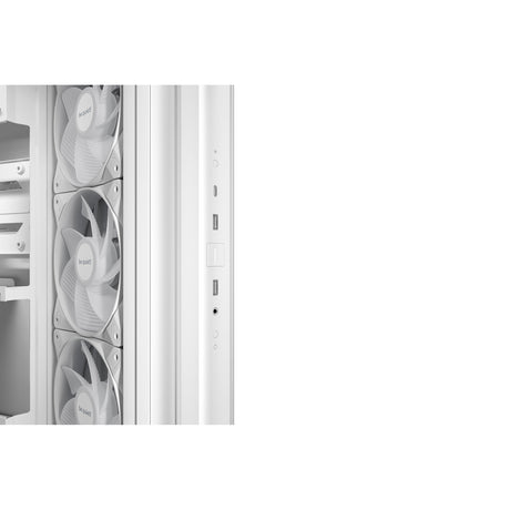 Silenzio! alloggiamento midi tower base luminosa 500 lx (bianco | 2x USB-A | 1x USB-C | RGB | finestra)