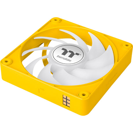 Thermaltake ct120 ex argb sync ventola di raffreddamento per PC bumblebee (pacchetto da 3 ventole) ventole per case (giallo, 3 pezzi, 120 x 120 x 25 mm, pwm)