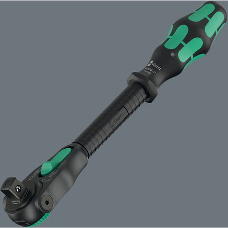 Wera 8000 c black edition cricchetto zyklop speed con 1 2 azionamento (nero verde)