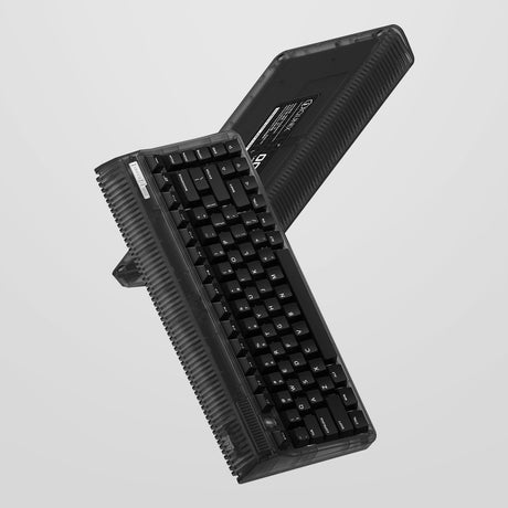 Tastiera meccanica wireless Iqunix og80 dark side (nera, layout us (qwerty), blu cherry mx, 80% (tkl), LED rgb, sostituibile a caldo, pbt, 2.4ghz | bluetooth 5.1 | usb-c)