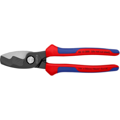 Knipex 95 12 200 cesoia per cavi con doppio tagliente ø 20mm-70mm²