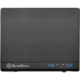 Custodia minitorre Silverstone SG13B-Q (nera | 2x USB-A)