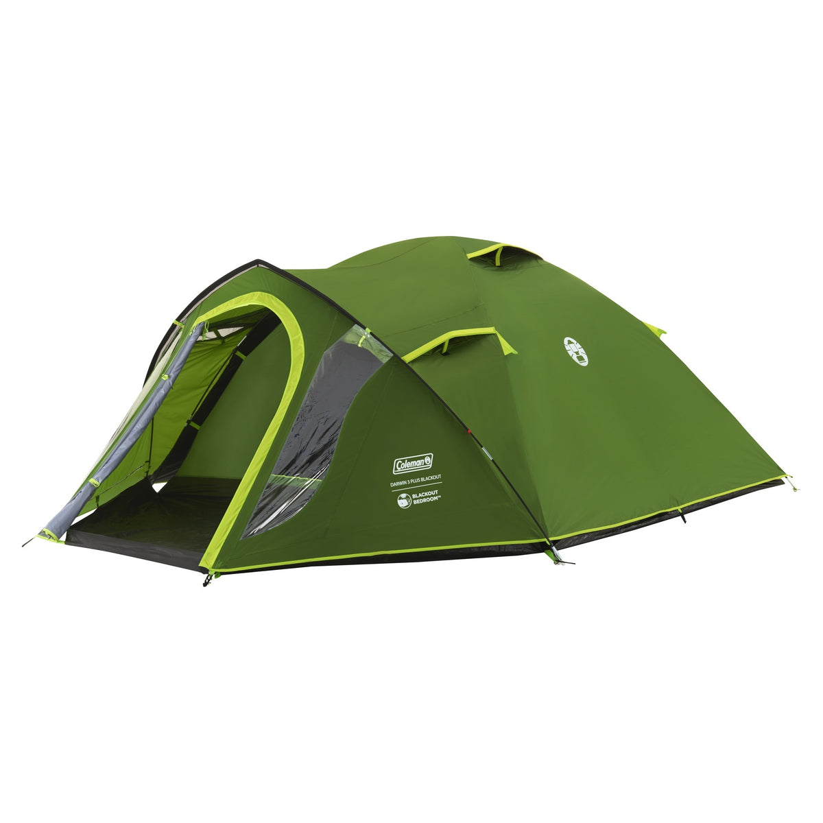 Tenda a cupola Coleman Darwin 3 Plus (verde scuro verde chiaro, con struttura frontale, modello 2025)